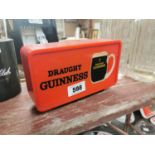 Draught Guinness counter light up box.