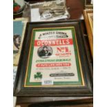 O'Connell's No 1 advertising print.