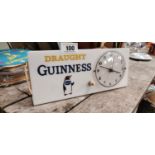 Rare Draught Guinness Penguin electric clock.