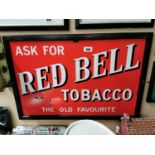 Ask For Red Bell Tobacco Advertising Sign