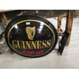 Guinness Double Sided advertising Sign.