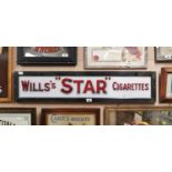 Rare Will's Star enamel sign.