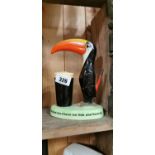 Ceramic Carleton ware Guinness Toucan lamp base