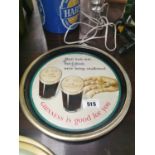 Guinness advertising drinks' tray.