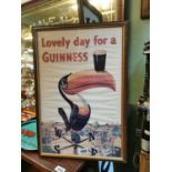 Guinness advertising poster.