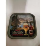 Carling Black Label Canadian Lager advertising drinks tray.