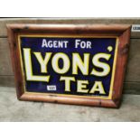 Lyon's Tea enamel advertising sign