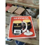 Guinness counter Perspex advertisement.