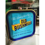 Old Bushmills Whisky tinplate advertising drinks tray.