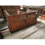 Wooden Cantrell and Cochrane advertising box.