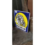 Michelin enamel advertising sign.