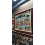 Wheeler & Co's Mineral Waters Belfast advertisement.