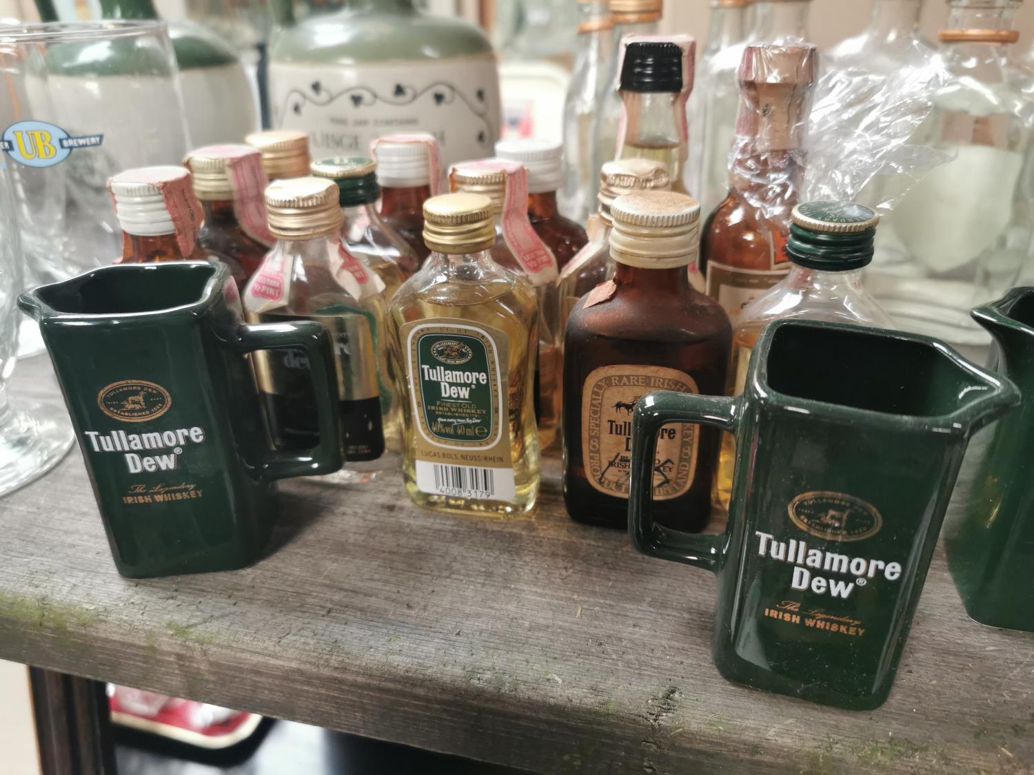 Collection of Bacardi & Tullamore Dew miniature bottles. - Image 2 of 4