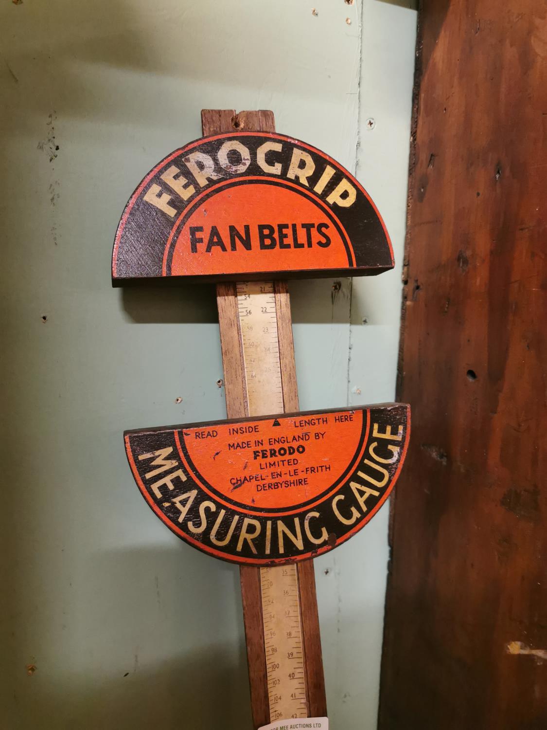 1930's Ferogrip Fan Belt Gauge. - Image 2 of 2