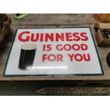 Guinness pictorial enamel advertising sign.