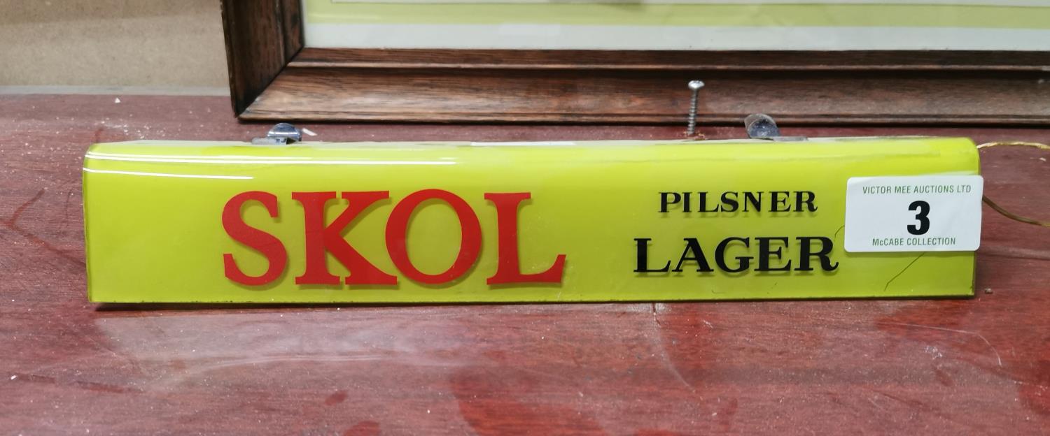 Skol Lager advertising shelf light. - Image 2 of 3
