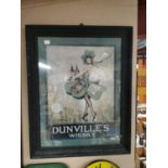 Dunville's Irish Whiskey advertising print.