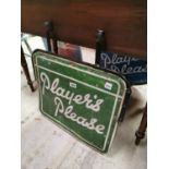 Player's Please advertising sign