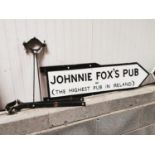 Johnnie Fox alloy road sign.