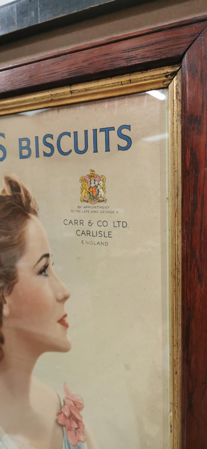 Rare Carr's Biscuits advertising showcard. - Image 3 of 3