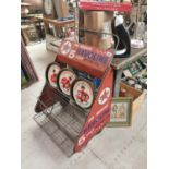 Caltex Five Star Motor Oil waterfall shop display stand