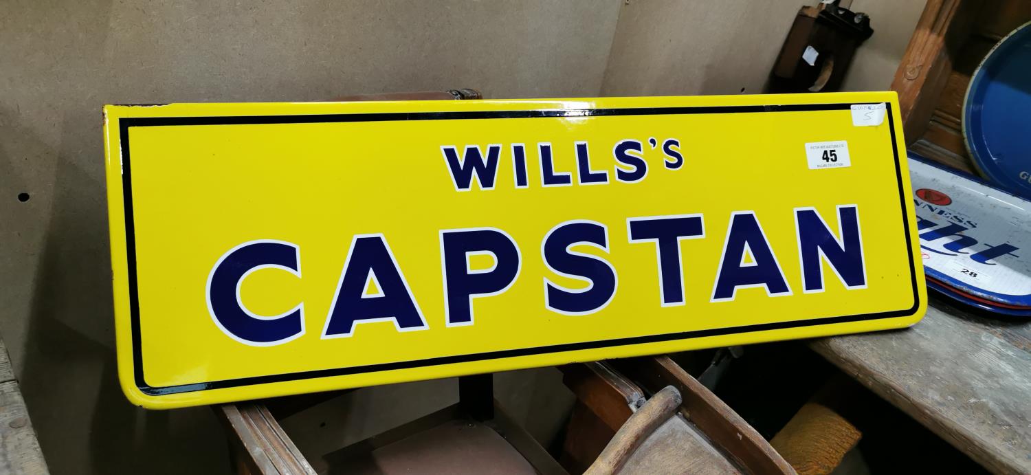 Will's Capstan enamel advertising sign.