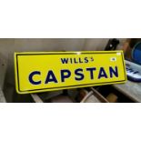 Will's Capstan enamel advertising sign.