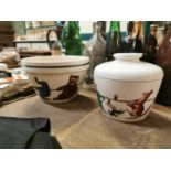 Guinness Bowl and Tobacco jar.