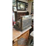 Late 19th. C. brass National counter till.