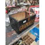 Guinness wooden advertising crate.