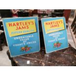 Two Hartley's Jams advertising showcards.