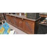 19th. C. scumbled pine bar counter.