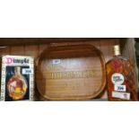 Old Bushmills Whisky tinplate drink's tray