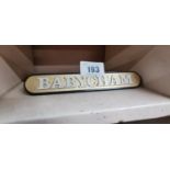 Rare 1950's Babycham clip on advertising shelf sign.