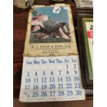 W J Dawn & Son calendar