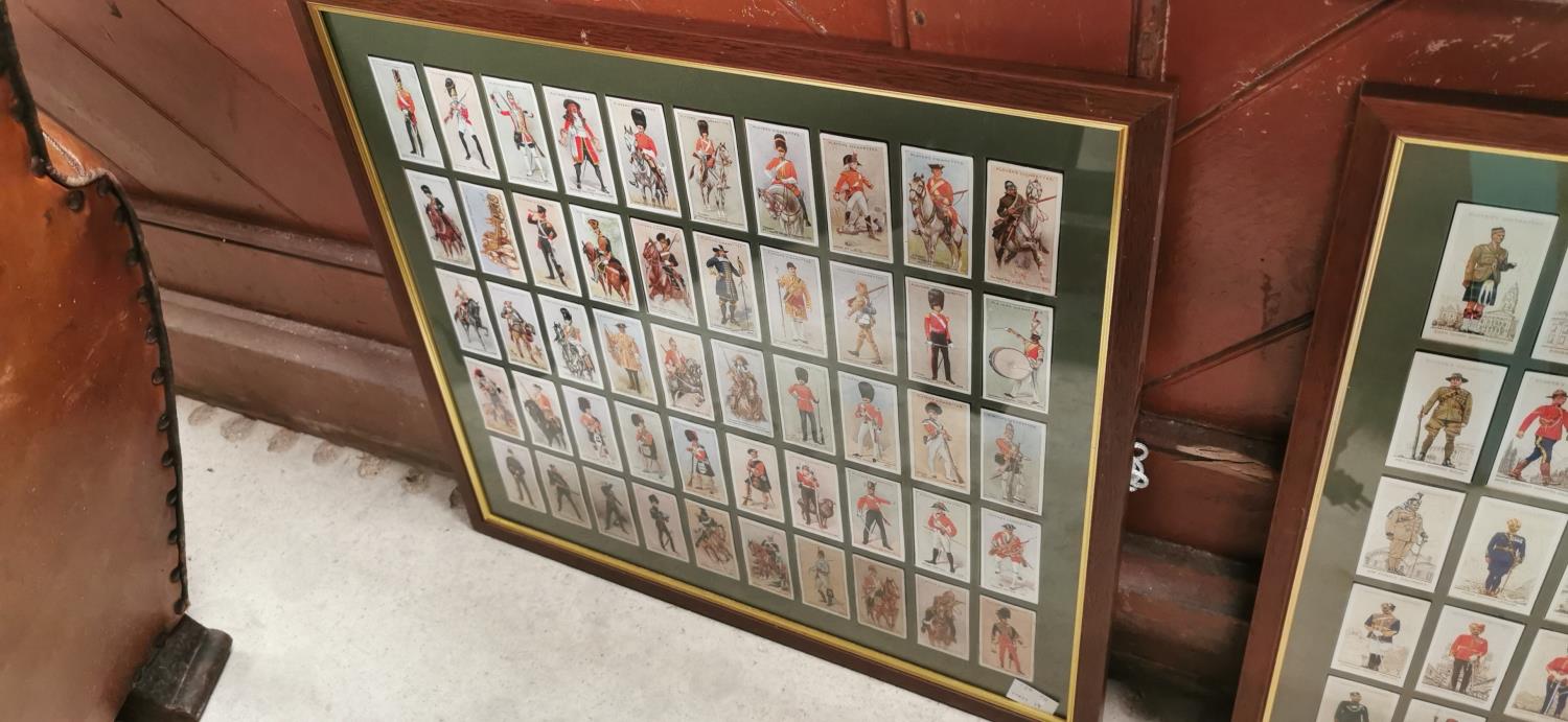 Set of four framed cigarette card collections . - Image 3 of 3