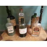 20th. C. old whiskey bottles.