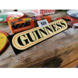 Guinness Perspex shelf advertising sign.