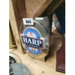 Harp Irish Lager counter light up box.