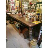 19th. C. pine kitchen table