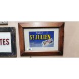 Ogden's St. Julien - Cool and Fragrant framed advertising showcard.