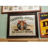 Coleraine Whisky advertising print.