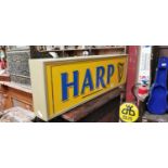 Harp hanging light up sign.