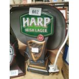 Harp Irish Lager counter light up box.