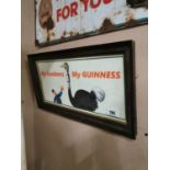 Guinness framed advertising print.