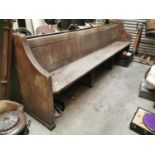 19th. C. oak bench