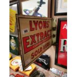 Lyons Extract Coffee Enamel Advertising Sign