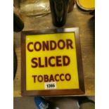 Condor Sliced Tobacco advertisement.