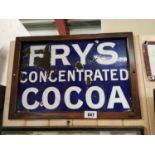 Fry's Concentrated Cocoa enamel advertising sign.