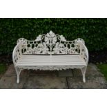 Cast iron garden seat